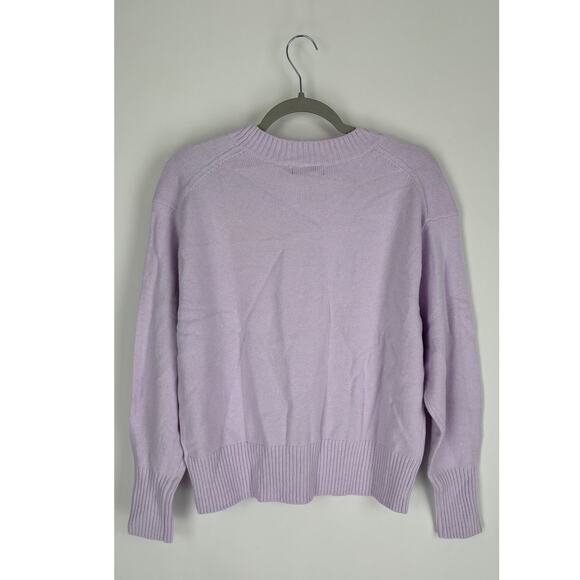 Banana Republic Coveted Crew Neck Sweater Womens Medium Purple New Wool Blend - Picture 6 of 6